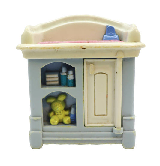 1993 Fisher Price Loving Families Dollhouse Baby Changing Table