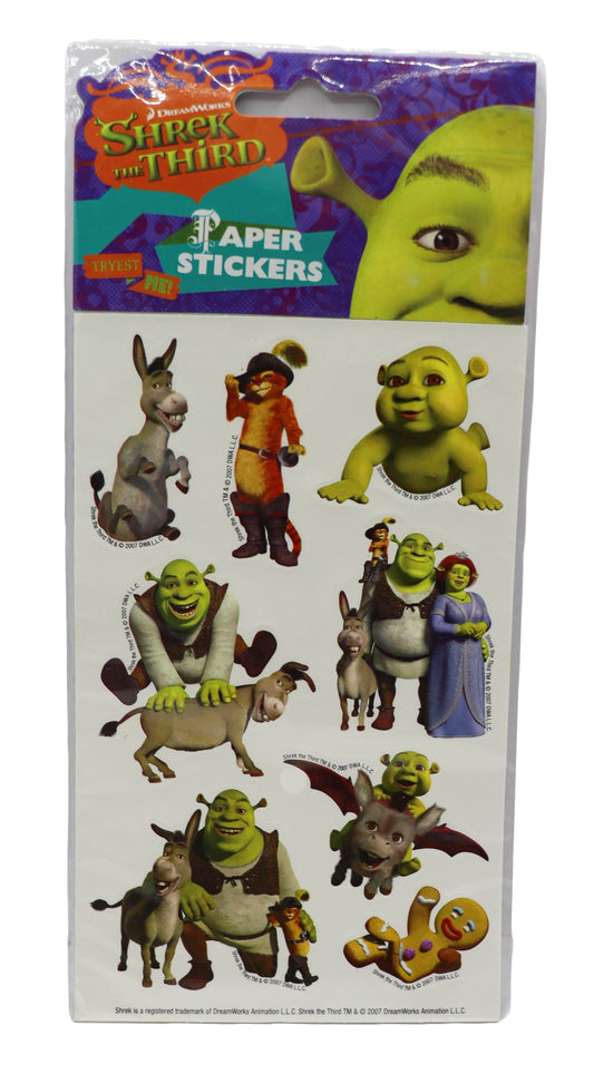 2007 Shrek The Third Paper Stickers