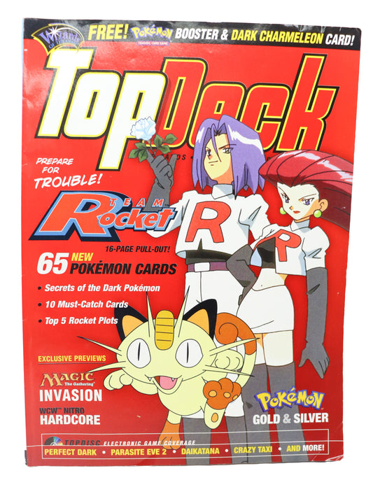 2000s Top Deck Pokemon Team Rocket Magazine #11 Volume 2 Issue 10