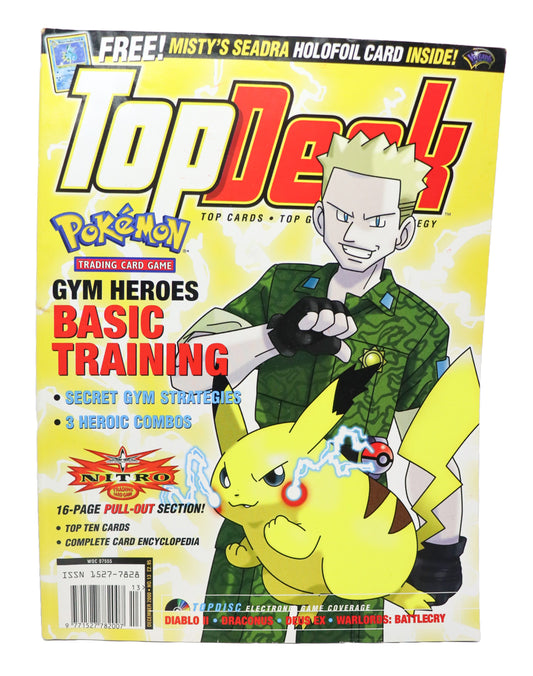 2000s Top Deck Pokemon Gym Heroes Magazine Volume 2 Issue 13