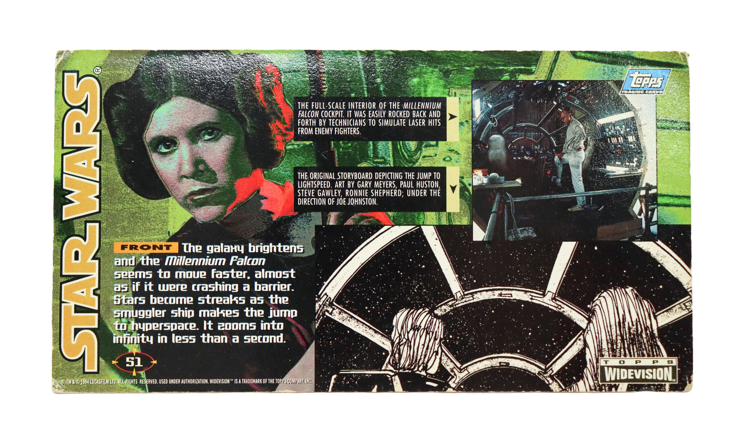 1994 Topps Star Wars Wide Vision Trading Card #51