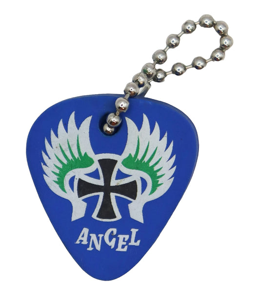 Rubber Angel Guitar Pick Keychain
