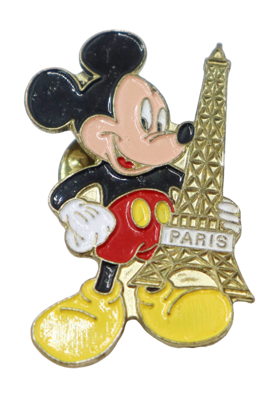 Vintage Mickey Mouse Paris Enamel Pin