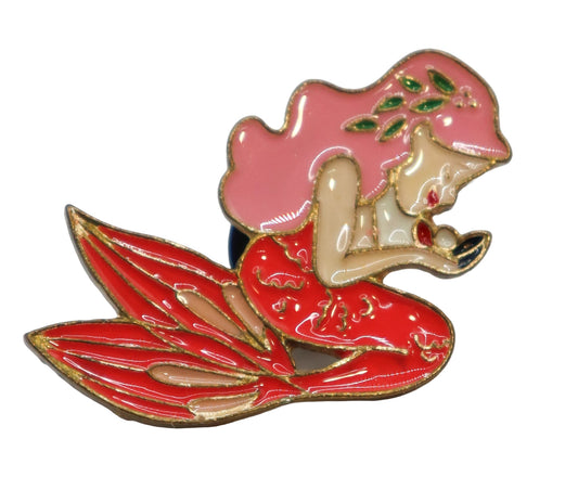 Pink Mermaid Enamel Pin