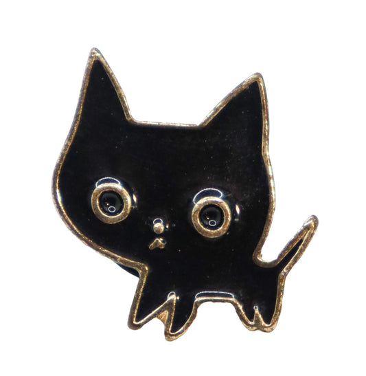 Black Kitten Enamel Pin
