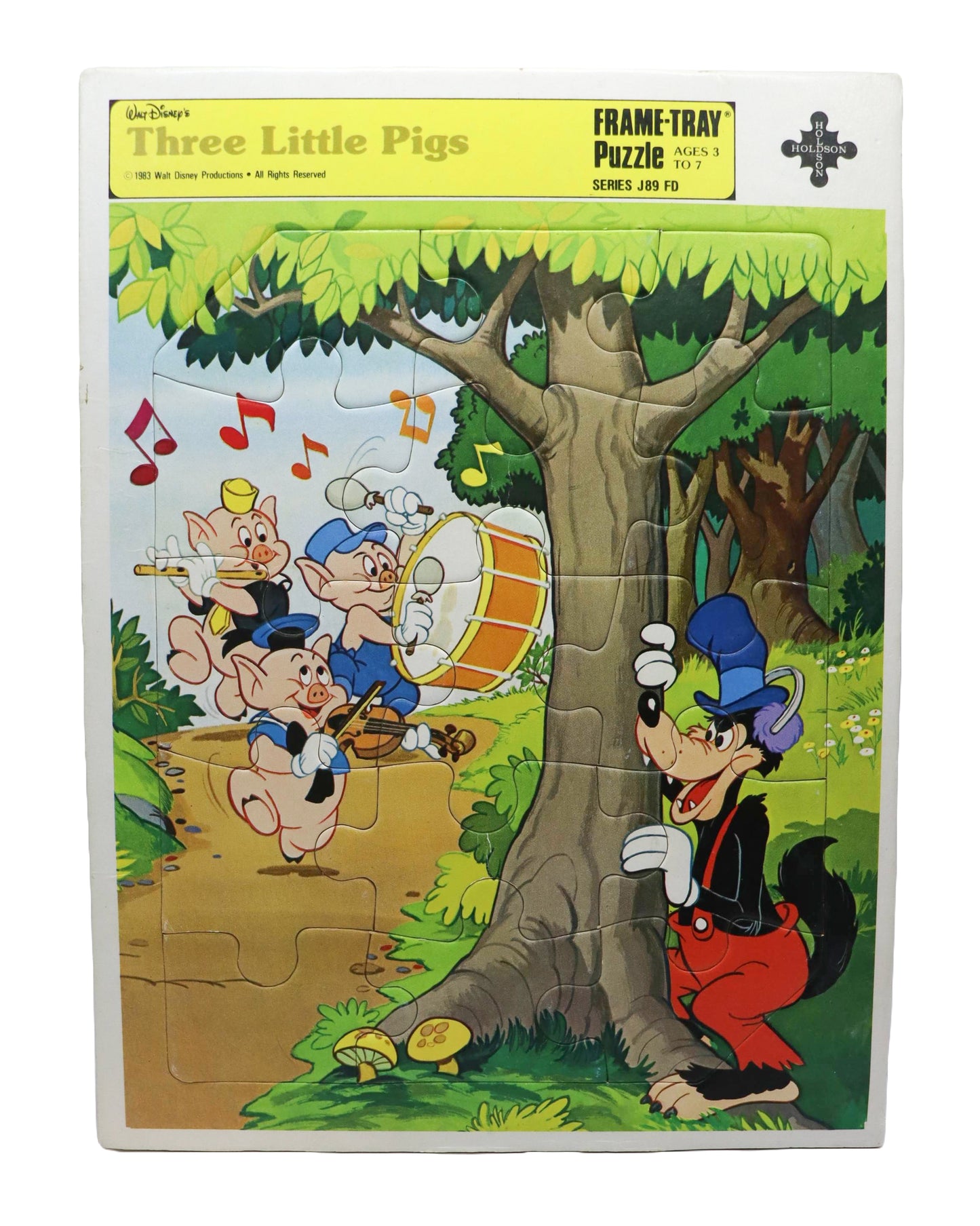 1983 Holdson Disney Three Little Pigs Frame Tray Puzzle