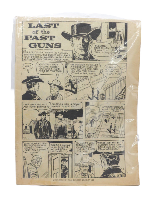 1958 The Last Of The Fast Guns Comic Book