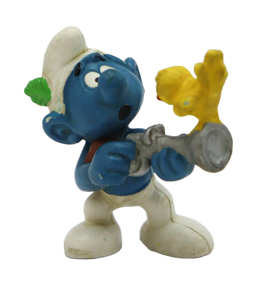 1978 Schleich Smurfs Hunter Smurf Figure