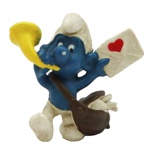 1978 Schleich Smurfs Postman Smurf Figure