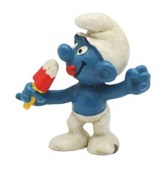 1979 Schleich Smurfs Ice Cream Smurf Figure