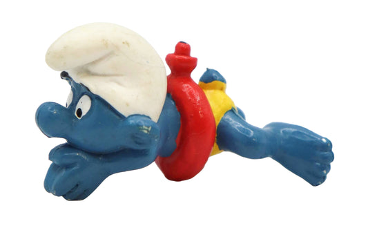 1977 Schleich Smurfs Swimmer Smurf Figure
