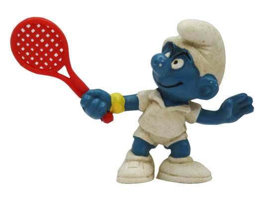 1978 Schleich Smurfs Tennis Smurf Figure