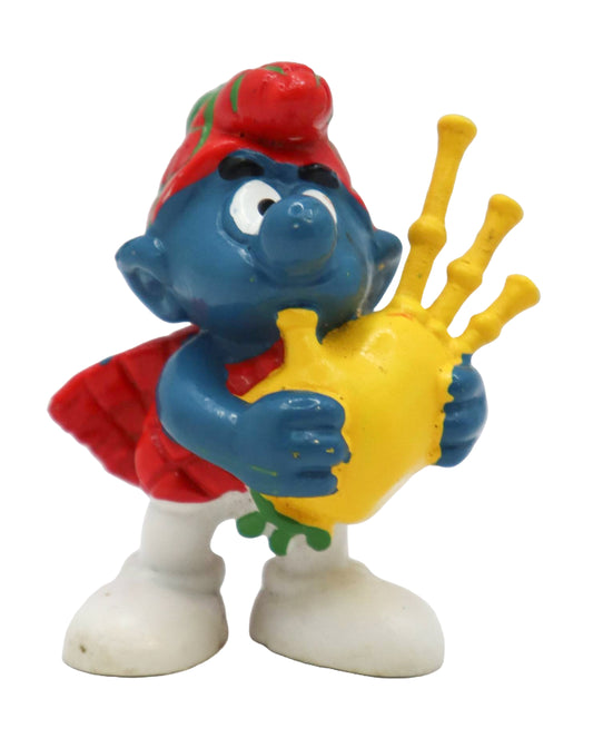 1978 Schleich Smurfs Scottish Smurf Figure