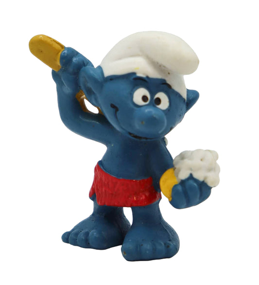 1980 Schleich Smurfs Sauna Smurf Figure