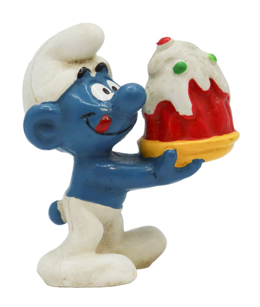 1978 Schleich Smurfs Cake Smurf Figure