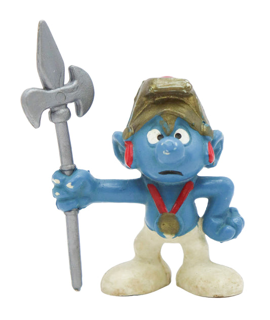 1979 Schleich Smurfs Knight Smurf Figure