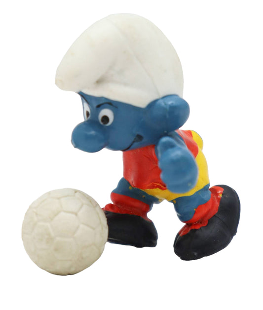 1978 Schleich Smurfs Soccer Smurf Figure