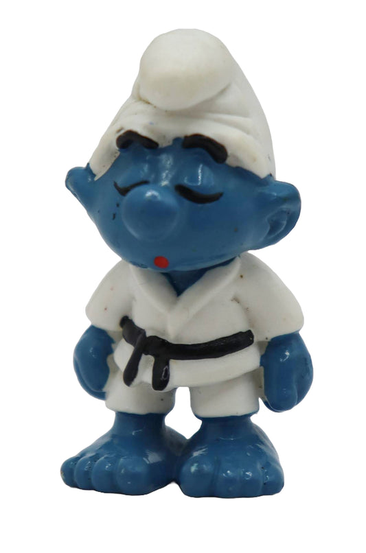 1981 Schleich Smurfs Judo Smurf Figure