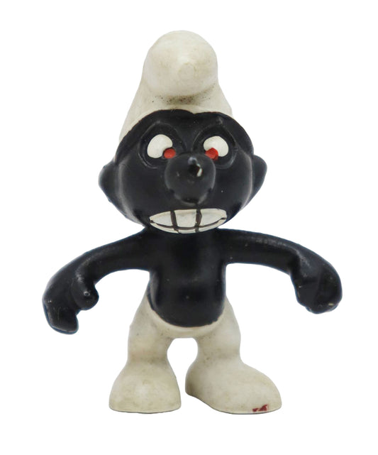 1980s Schleich Smurfs Angry Smurf Figure
