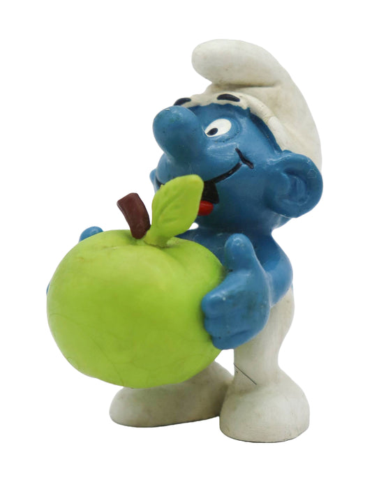 1982 Schleich Smurfs Green Apple Smurf Figure