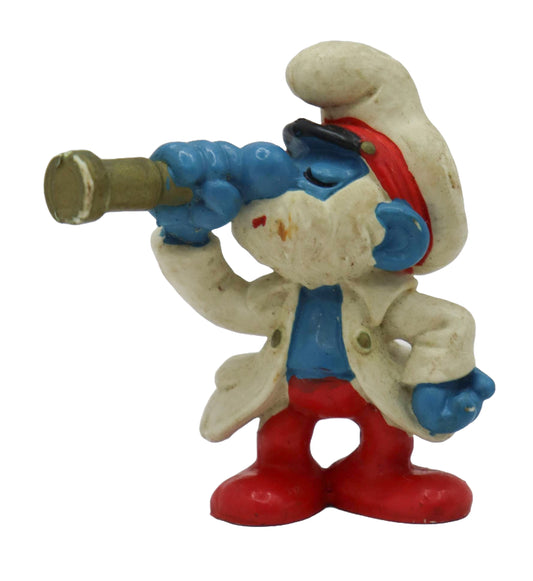 1981 Schleich Smurfs Captain Papa Smurf Figure