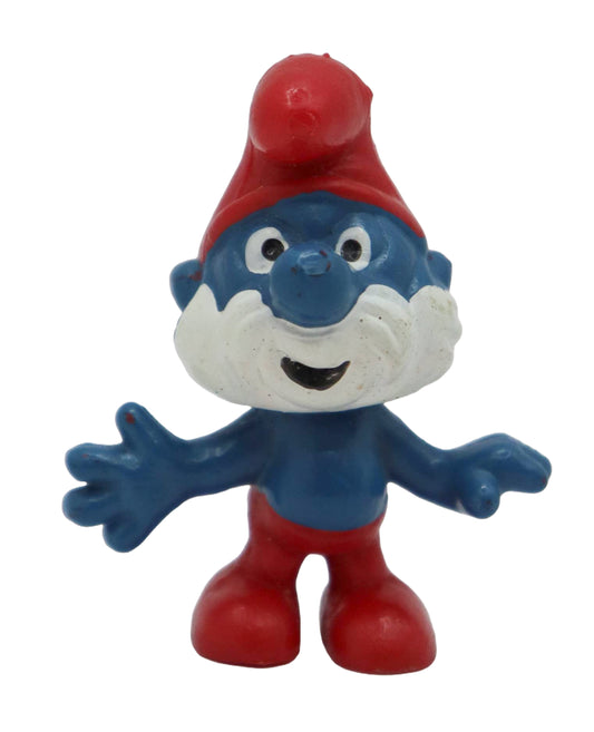 1989 Schleich Smurfs Papa Smurf Figure