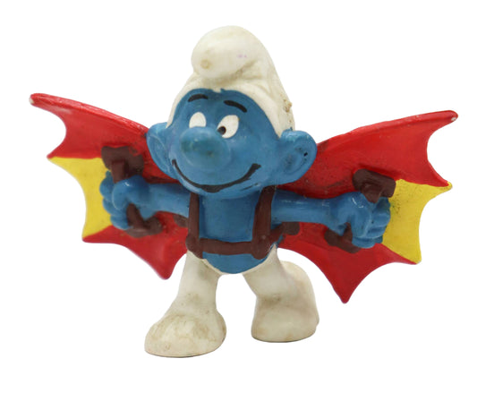 1978 Schleich Smurfs Hang Glider Smurf Figure