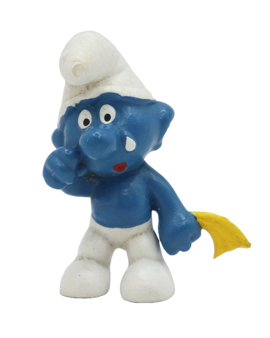 1980s Schleich Smurfs Crying Smurf Figure