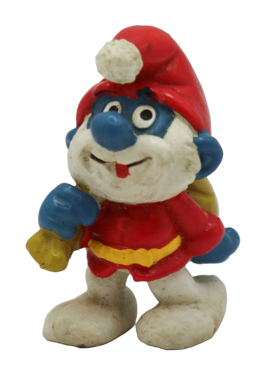 1982 Schleich Smurfs Santa Papa Smurf Figure