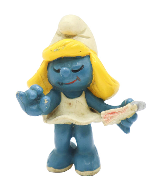 1981 Schleich Smurfs Secretary Smurfette Figure