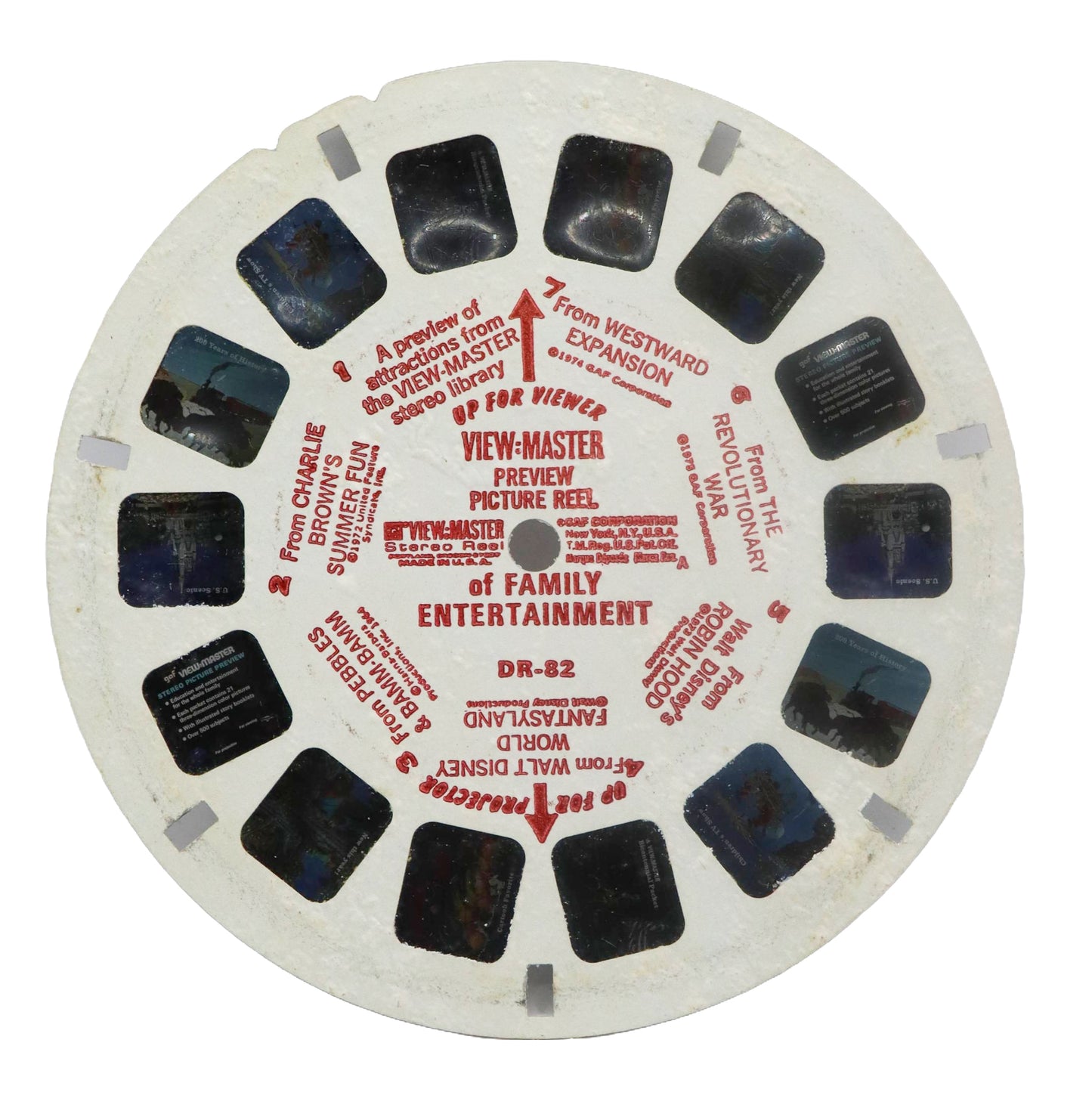 1950s View Master Preview Picture reel Of Family Entertainment
