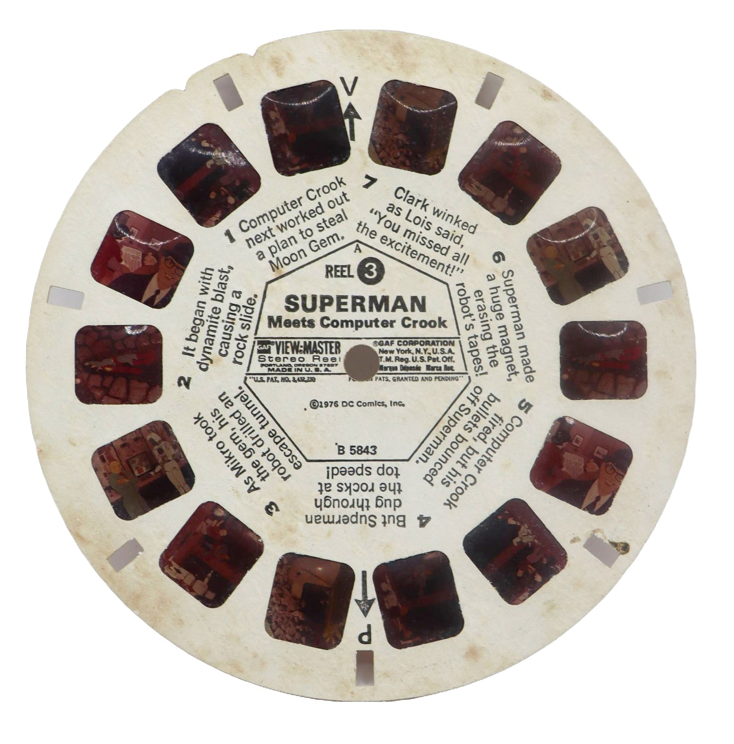 1976 View Master Superman Meets Computer Crook Reel