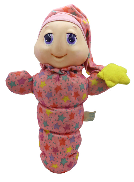 1998 Playskool Gloworm Pink stars