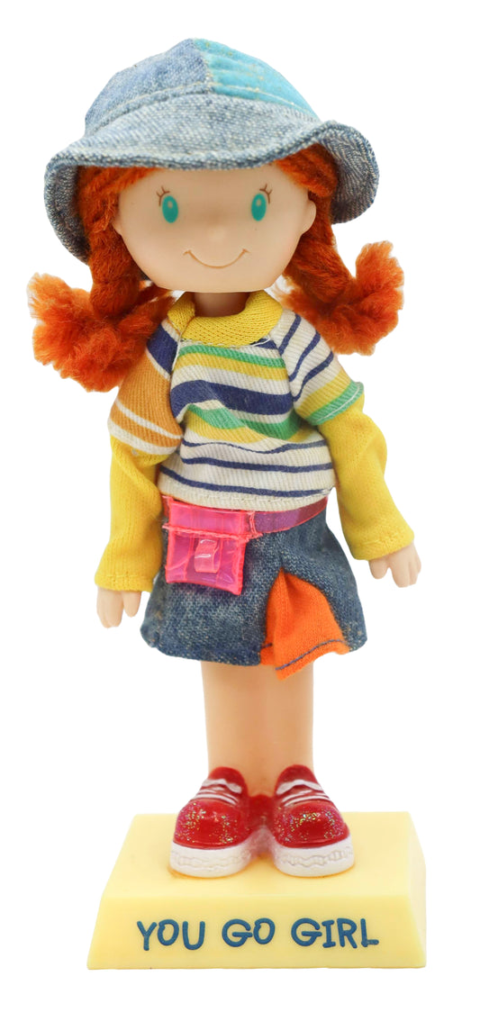 2000s Russ Berrie Girl Powrrr You Go Girl Bobble Head