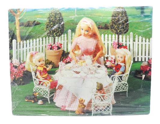 Vintage Barbie Tea Party Frame Tray Puzzle