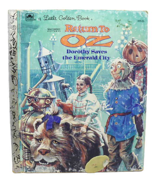 1980s A Little Golden Book Return To OZ Dorothy Saves The Emerald City