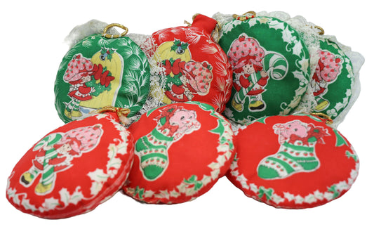 1980s Strawberry Shortcake Plush Christmas Decorations