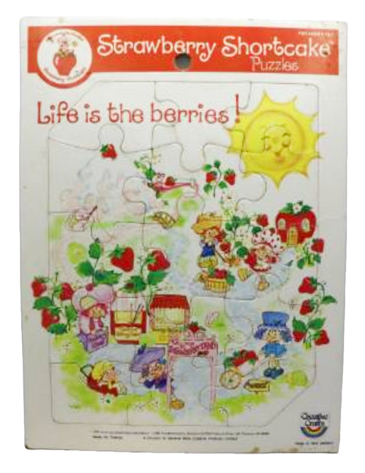 1980s Strawberry Shortcake "Life Is The Berries!" Frame Tray Puzzle