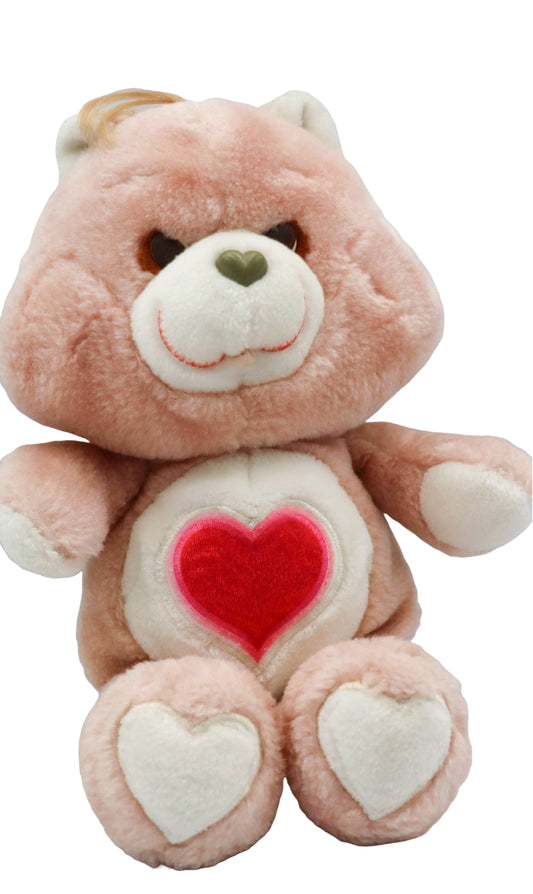 1983 Care Bears Tender Heart Bear Plush