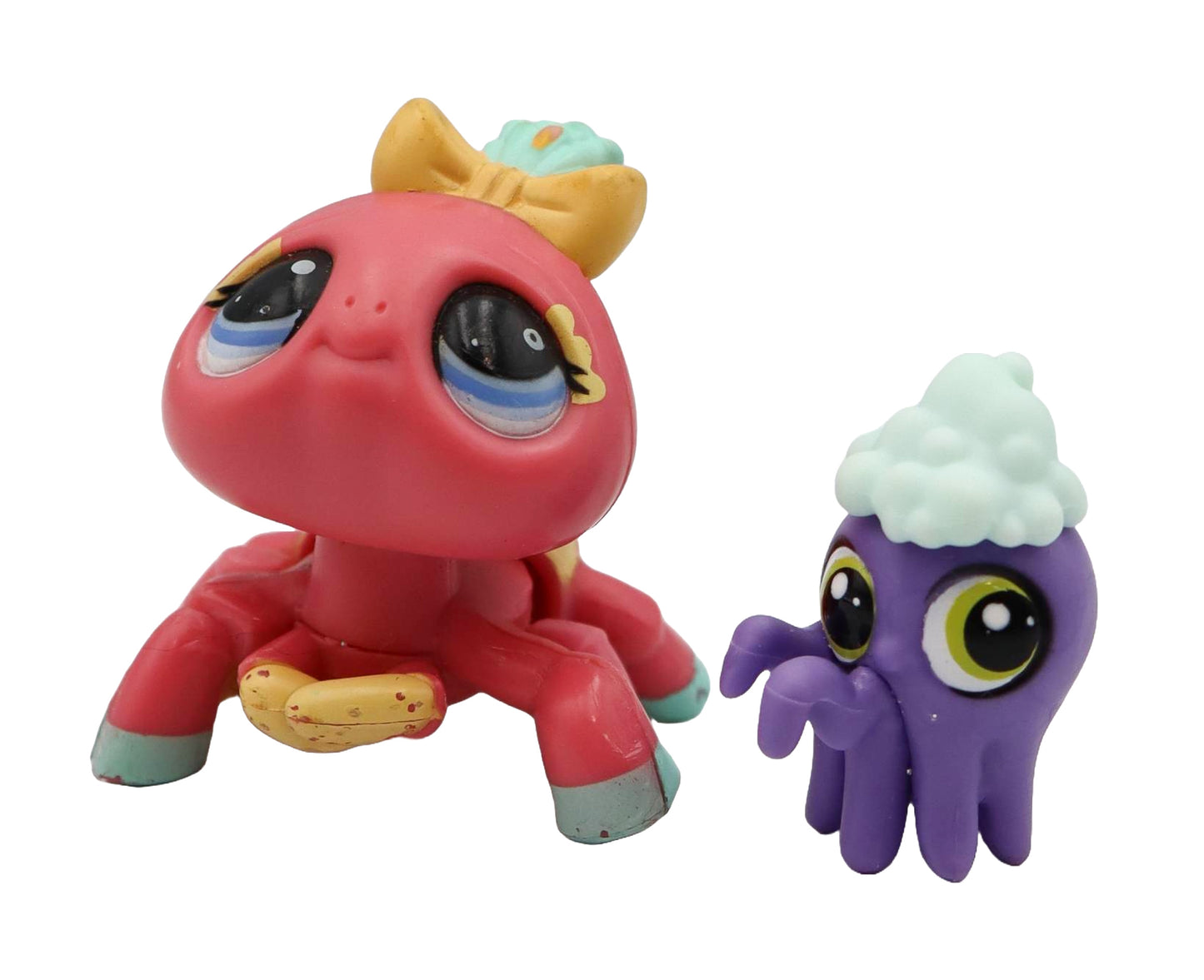 Hasbro Littlest Pet Shop Walkables Spider #2124 & Blind Bag Octopus #3712