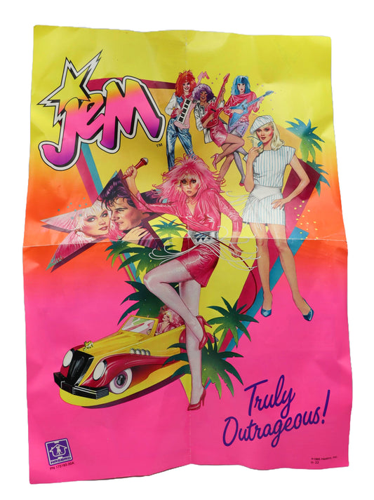 1985 Hasbro Jem & The Holograms Poster Pamphlet