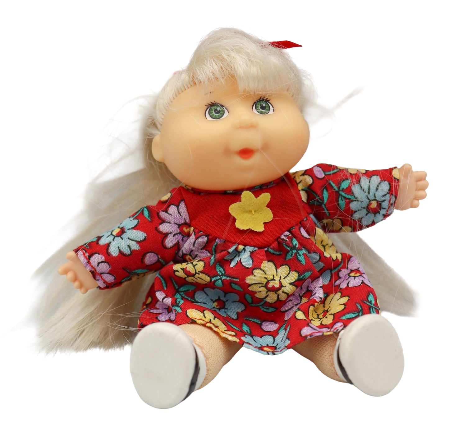 1998 Mattel Cabbage Patch Kids Mini Flower Dress Outfit Bean Bag Collectable