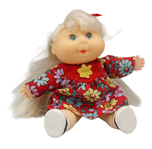 1998 Mattel Cabbage Patch Kids Mini Flower Dress Outfit Bean Bag Collectable
