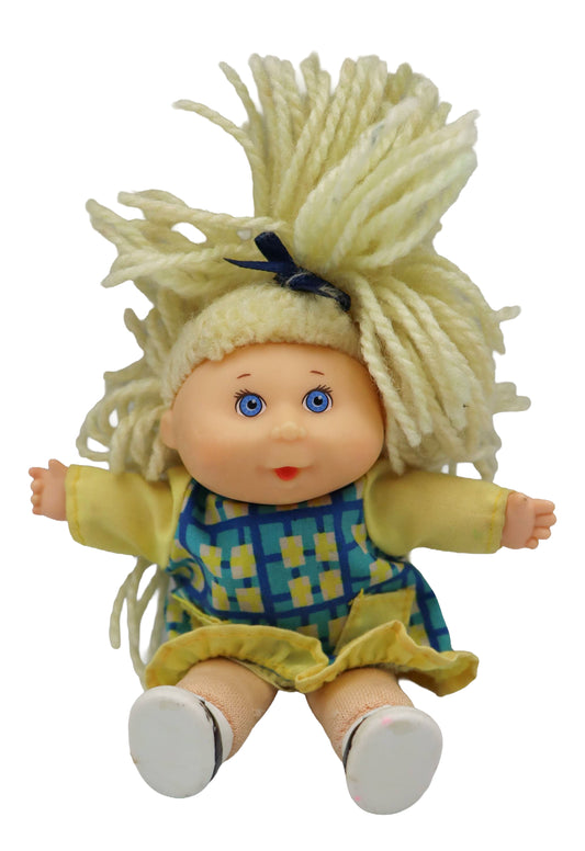 1998 Mattel Cabbage Patch Kids Mini Checker Dress Outfit Bean Bag Collectable