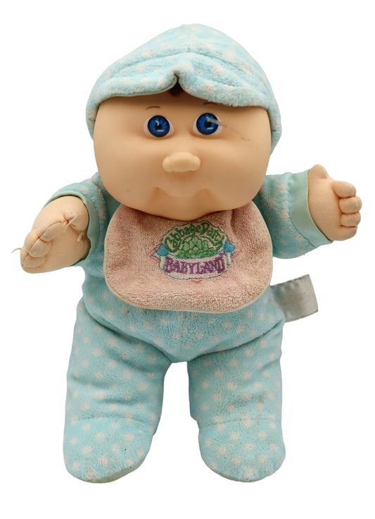 1985 Hasbro My First Cabbage Patch Kids Babyland Blue With White Polka Dots