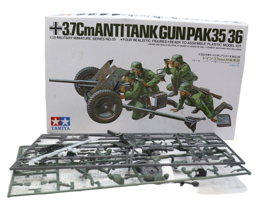 Tamiya +37CmANTITANK GUNPAK35 36 (Not Complete)