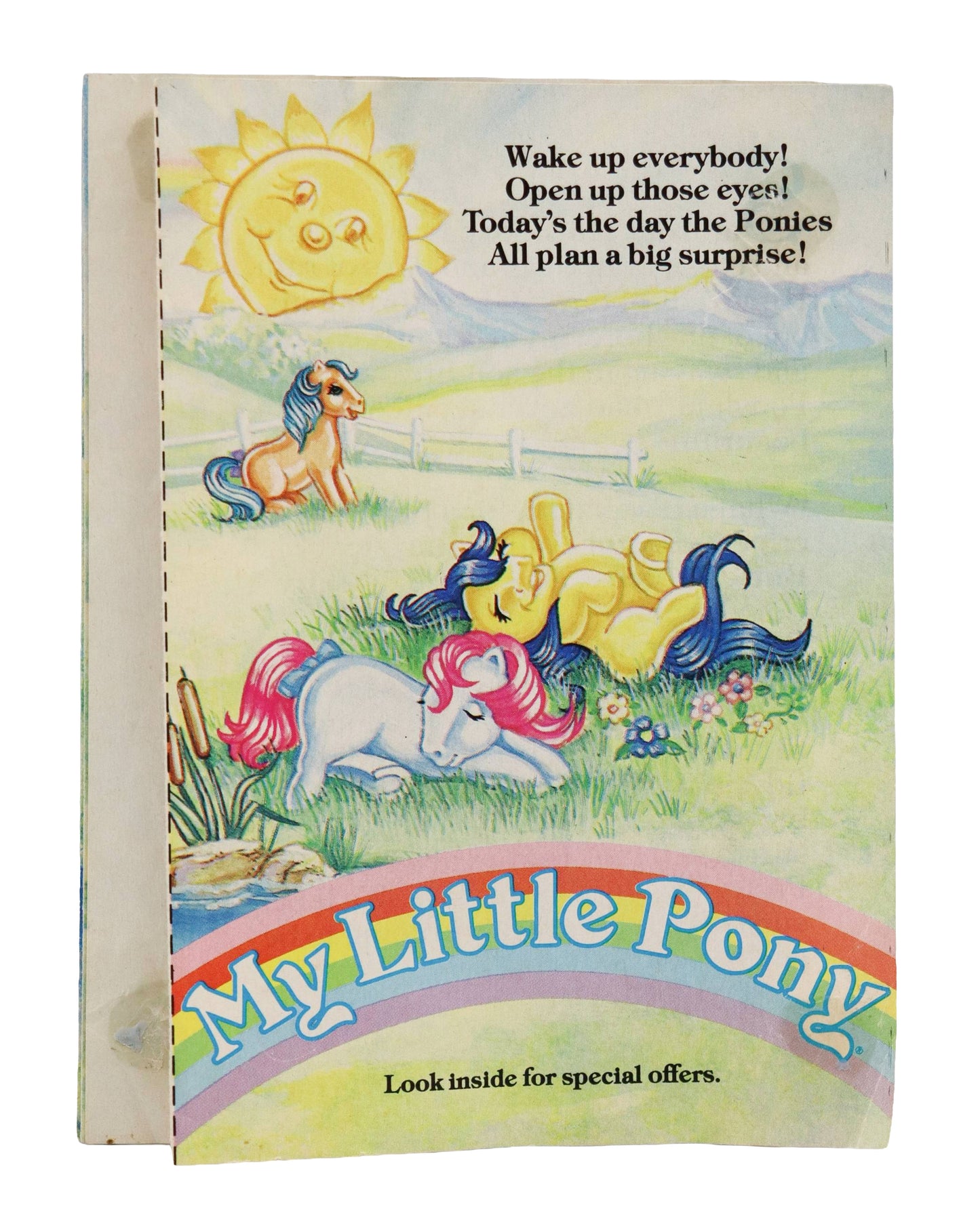 1980s My Little Pony Wake Up Mail Order Pamphlet