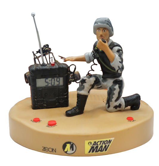 1996 Hasbro Action Man Zeon Battery Alarm Clock