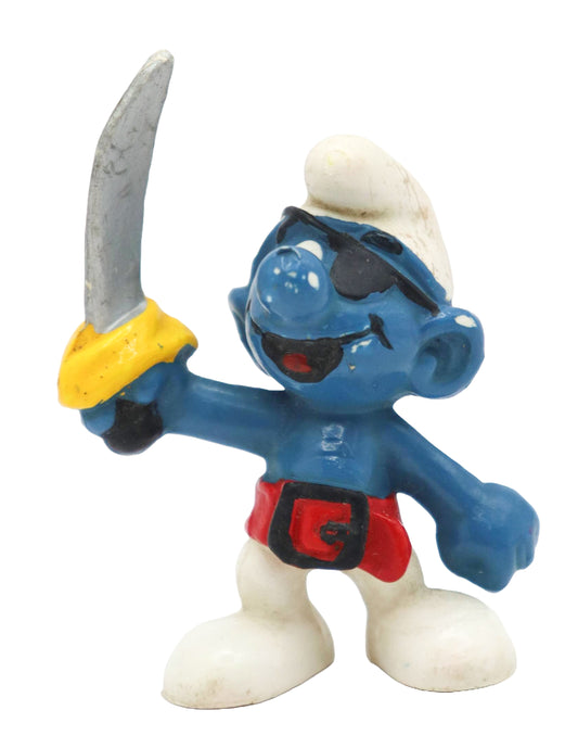 1978 Schleich Smurfs Pirate Smurf Figure