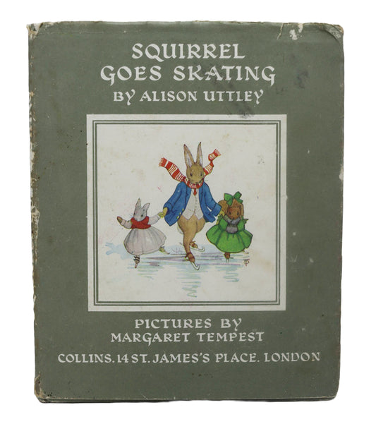 1951 Squirrel Goes Skating By Alison  Uttley Book